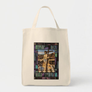 Vintage Art Jesus Blut des Erlösers Tragetasche