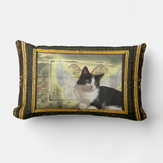 Vintage Art Kissen mit Kat Angel