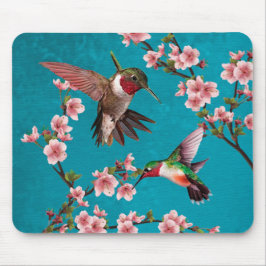 Vintage Art-Kolibri-Malerei Mousepad