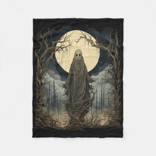 Vintage Art Männer Frauen Retro Grusel Gothic Hall Fleecedecke