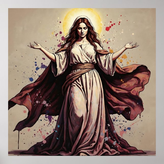 Vintage Art Mary Magdalene   Poster (Vorne)