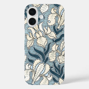 Vintage Art Nouveau, Blaue Garten-Schwertlilien-Bl title_seo2