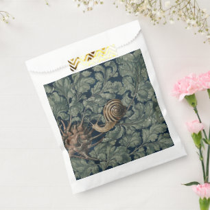 Vintage Art Nouveau Botanische Schnecke Antik Geschenktütchen