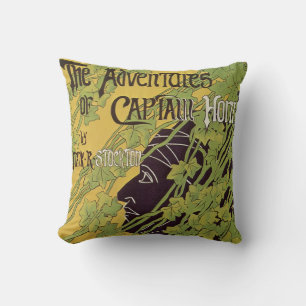 Vintage Art Nouveau Buch, Abenteuer des Kapitän Ho Kissen