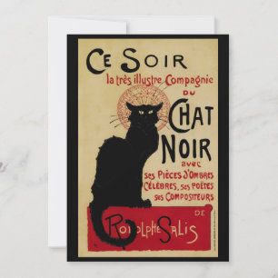 Vintage Art Nouveau, Ce Soir Chat Noir Schwarze Ka
