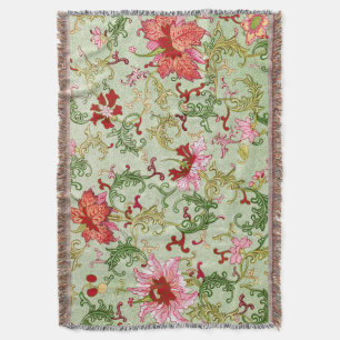 Vintage Art Nouveau Chinesische Blumenmuster Chino Decke