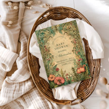 Vintage Art Nouveau Floral Baby Shower