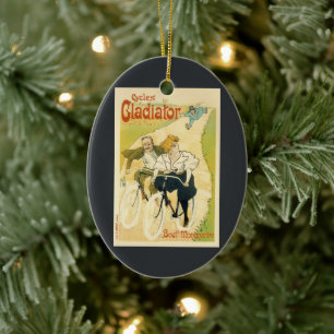 Vintage Art Nouveau, Gladiator Cycles Fahrräder Keramikornament