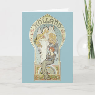 Vintage Art Nouveau, Holland Levensverzekering Karte
