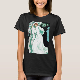 Vintage Art Nouveau, italienische Mode, elegante F T-Shirt