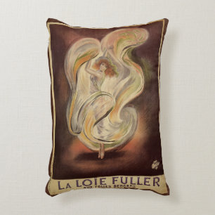 Vintage Art Nouveau, La Loie Fuller Moderne Tänzer Dekokissen