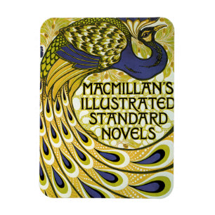 Vintage Art Nouveau, Macmillan's Pfauenfeder Magnet