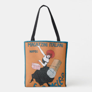 Vintage Art Nouveau Magazzini Italiani von Capiell Tasche