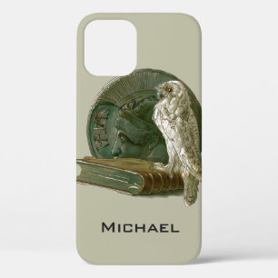 Vintage Art Nouveau mit einer Eule, einer Münze un Case-Mate iPhone Hülle