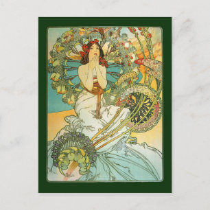 Vintage Art Nouveau Monte Carlo Postkarte