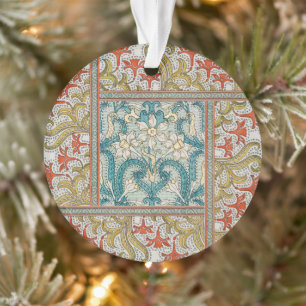 Vintage Art Nouveau Narzissenmuster Verneuil Ornament