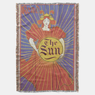 Vintage Art Nouveau, New Yorker Sun-Zeitung Decke