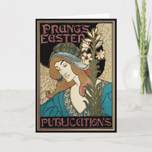 Vintage Art Nouveau, Prangs Ostern Veröffentlichun Feiertagskarte