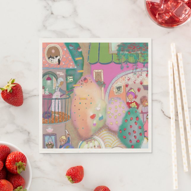 Vintage Art Paper Napkins  Serviette (Beispiel)