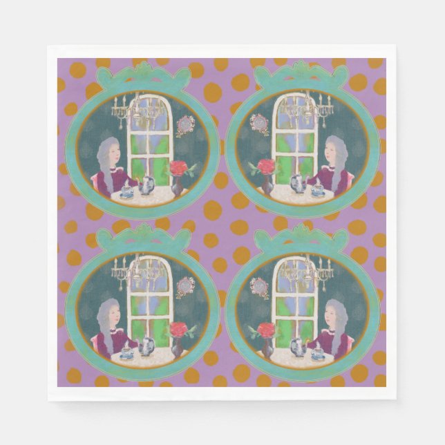 Vintage Art Paper Napkins  Serviette (Vorderseite)