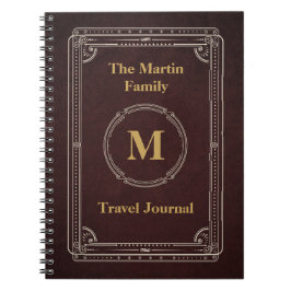 Vintage Art-Reise-Zeitschrift Notizblock