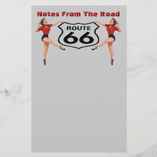 Vintage Art "tritt" Briefpapier besonders (Vorderseite)