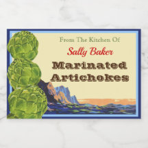 Vintage Artichokes Editable Recicker