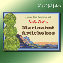 Vintage Artichokes Editable Recicker