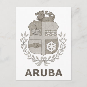 Vintage Aruba Postkarte