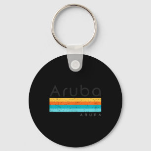 Vintage Aruba Retro-Design Schlüsselanhänger
