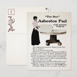 Vintage Asbestwerbung Postkarte 
