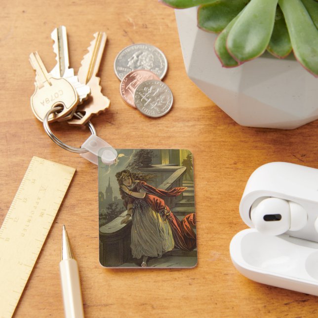 Vintage Aschenputtel, Viktorianische Märchen Schlüsselanhänger (Schreibtisch)