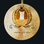 Vintage Aschenputtel-Wagen-Prinzessin Ornament<br><div class="desc">Vintage Aschenputtel-Wagen-Prinzessin Ornament. Fertigen Sie mit Text besonders an oder verlassen Sie freien Raum.</div>