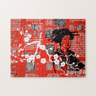 Vintage asiatische Collage