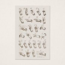 Vintage ASL-Visitenkarte