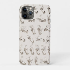 Vintage ASL-Zeichensprache Case-Mate iPhone Hülle