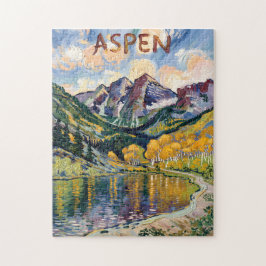 Vintage Aspen Colorado Maroon Bells Landschaft