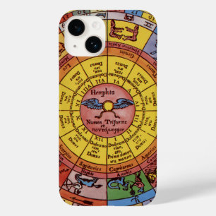 Vintage Astrologie, antikes Celestial Zodiac Wheel Case-Mate iPhone 14 Hülle