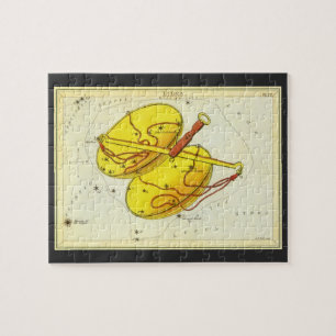 Vintage-Astrologie Waage-Sternbild Tierkreis