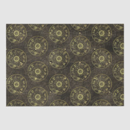 Vintage Astrologie Zodiac und Cobweb Magical Seidenpapier