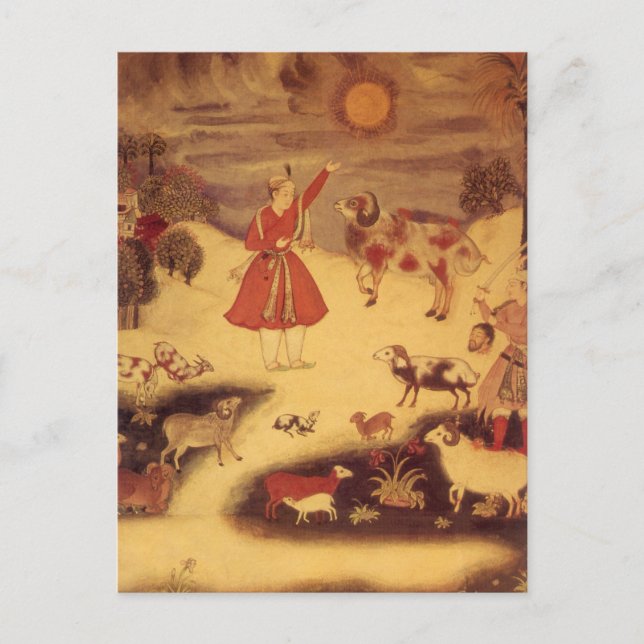 Vintage Astronomie, antike asiatische Himmelskunst Postkarte (Vorderseite)