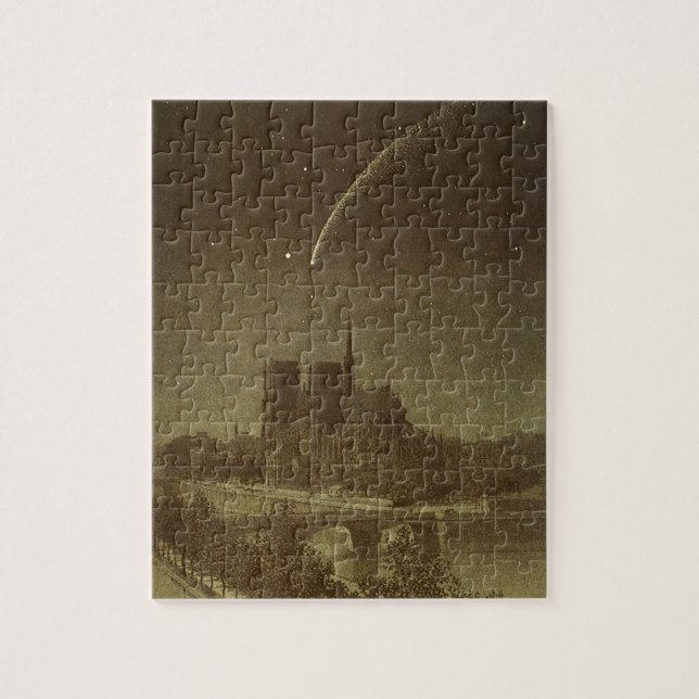 Vintage Astronomie, Donati Comet über Paris, 1858 (Vertikal)