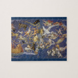Vintage Astronomie Himmelskonstellationen Fresco