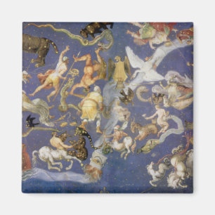Vintage-Astronomie-Himmelssternbilder-Fresko Magnet