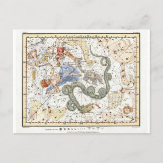 Vintage Astronomiekonstellationen Postkarte