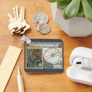 Vintage Astronomy Celestial by Matthaeus Seutter Schlüsselanhänger