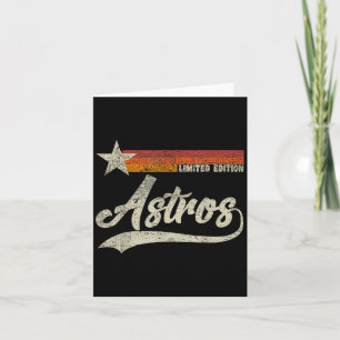 Vintage Astros Retro Style 70er 80er Vorname Karte