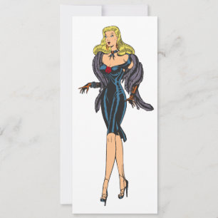Vintage atemberaubende Glamour-Girl Retro-Blondine
