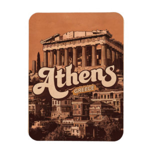 Vintage Athen Hauptstadt von Griechenland Magnet