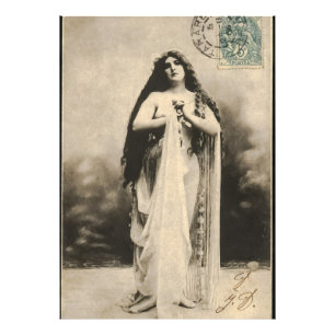 Vintage ätherische Goddess Postcard Fotodruck